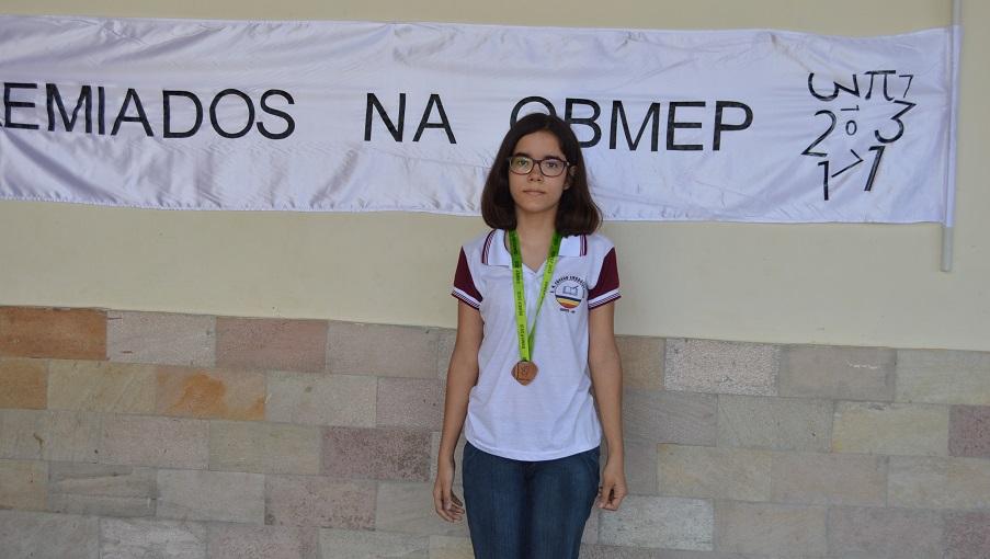 Hedviges Mitzi Soares de Araújo, medalha de bronze na OBMEP