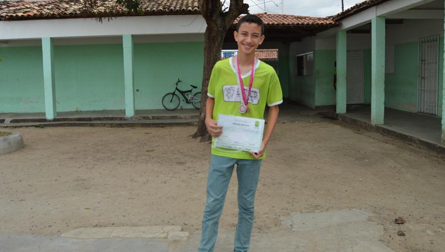  João Gabriel Lima Almeida, medalha de bronze na OBMEP 2013