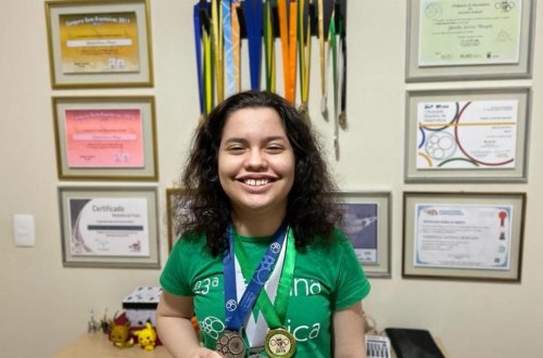 Gabriella Morgado conquistou diversas medalhas nas competições científicas